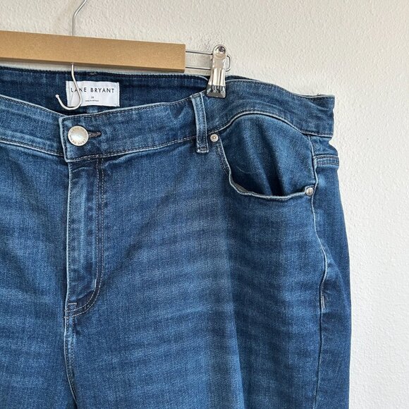 Lane Bryant Jeans Blue High Rise Straight Flex Magic Cotton Stretch - Picture 2 of 9